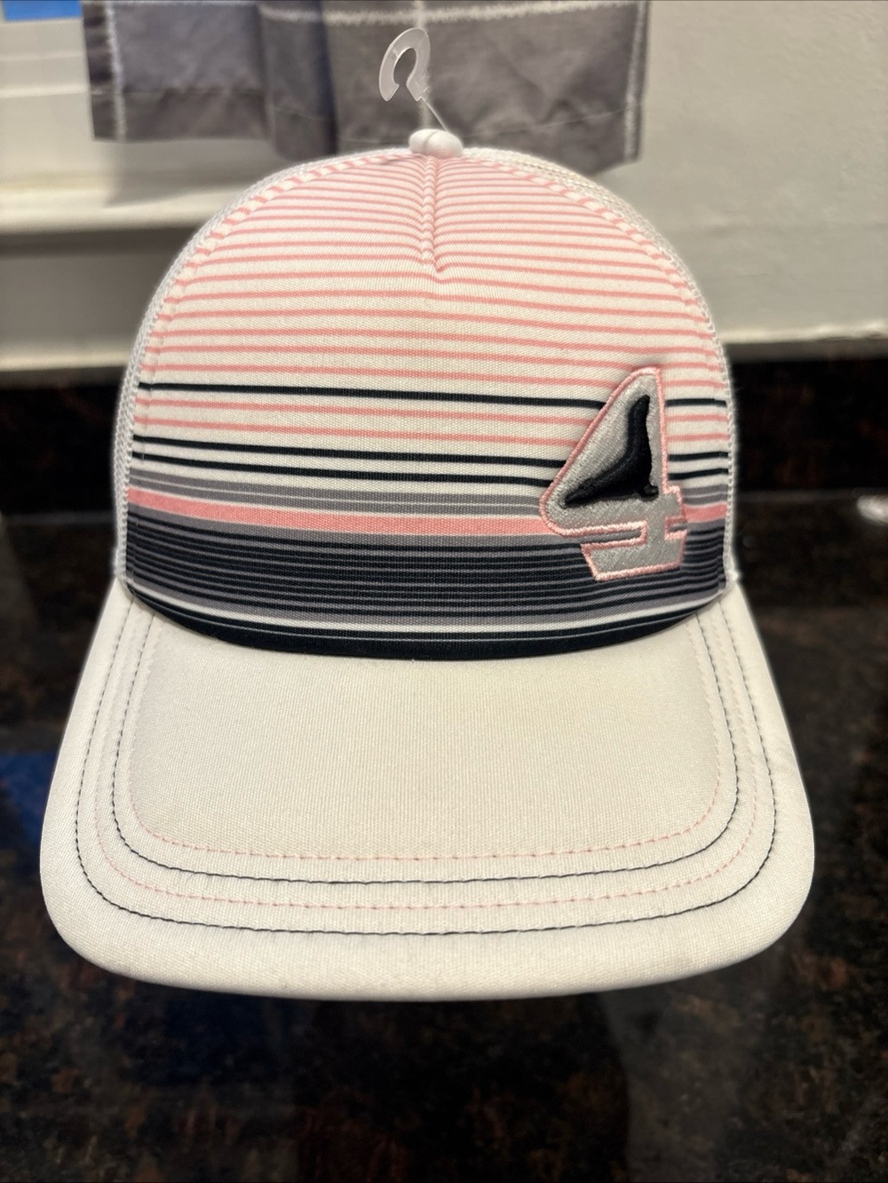 Buoy4 SnapBack Trucker Hat Pink White NWOT